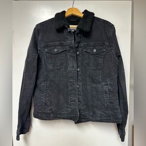 Black denim jacket - Large